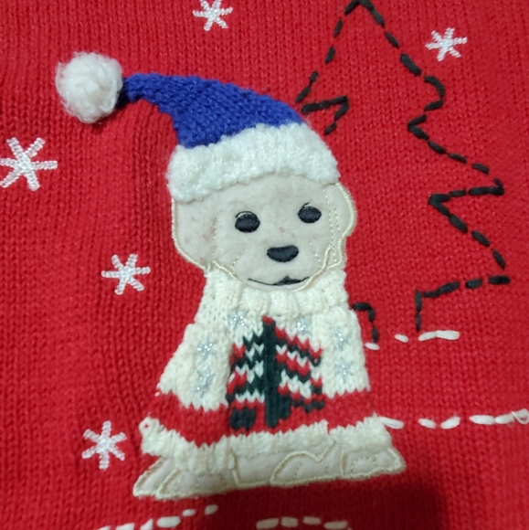 Christmas sweater. Holiday Cozy Party Sweater. Women's size XL. - Picture 4 of 12